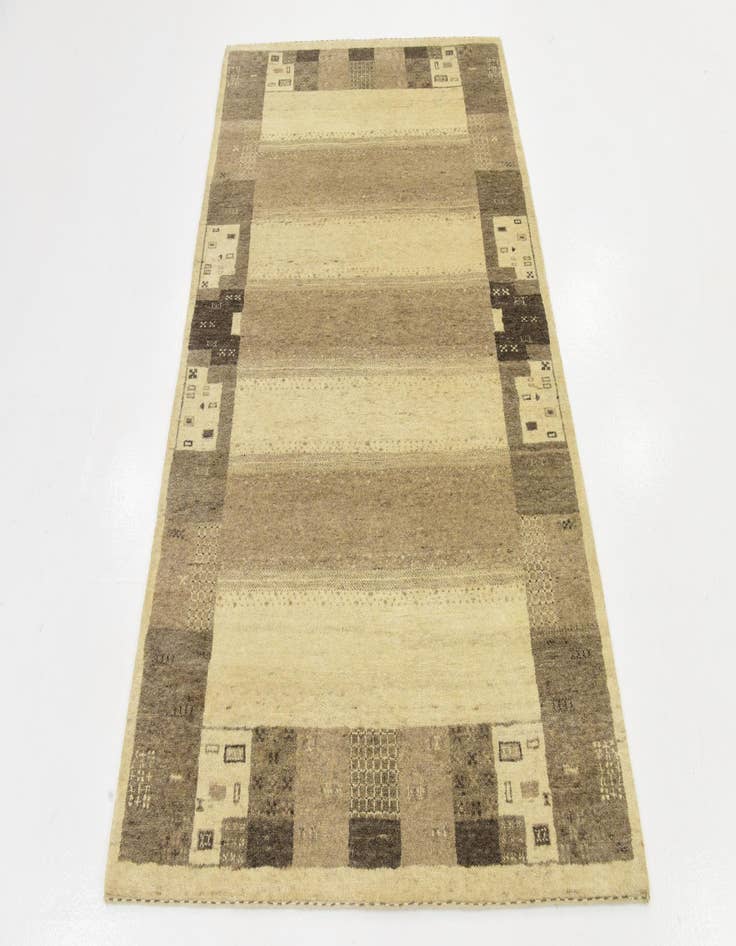 Detail image of  4' x 6'  Hand Knotted Kashkuli Gabbeh Wool Rug