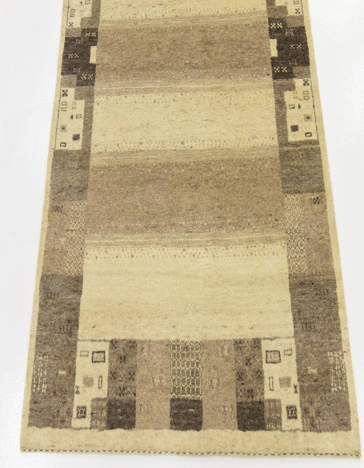 Detail image of  4' x 6'  Hand Knotted Kashkuli Gabbeh Wool Rug