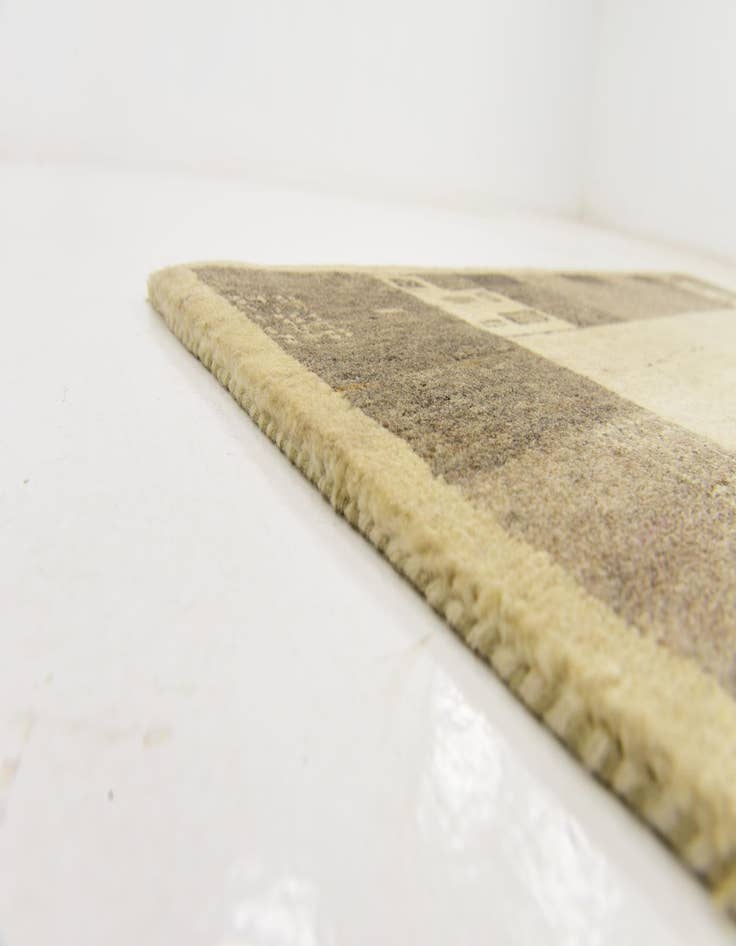 Detail image of  4' x 6'  Hand Knotted Kashkuli Gabbeh Wool Rug