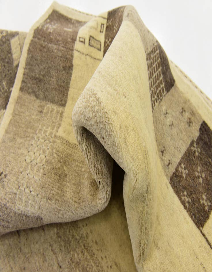 Detail image of  3' 10 x 6' 2  Hand Knotted Kashkuli Gabbeh Wool Rug