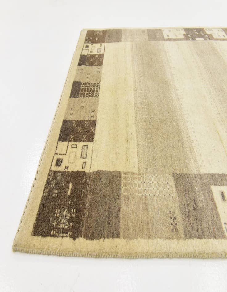 Detail image of  3' 10 x 6' 2  Hand Knotted Kashkuli Gabbeh Wool Rug