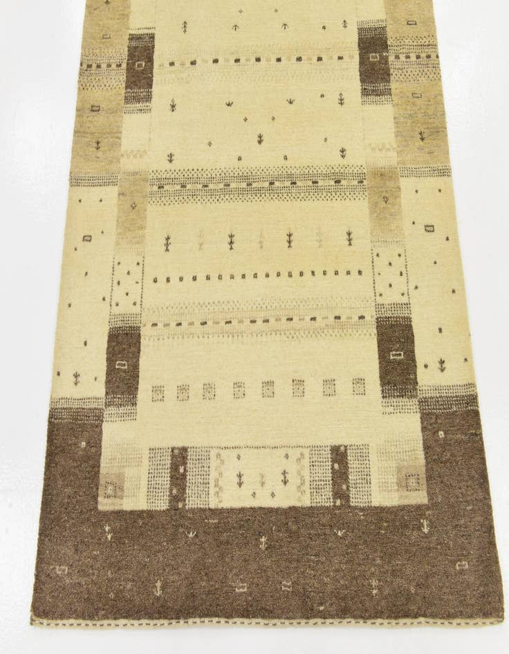 Detail image of  4' x 6'  Hand Knotted Kashkuli Gabbeh Wool Rug