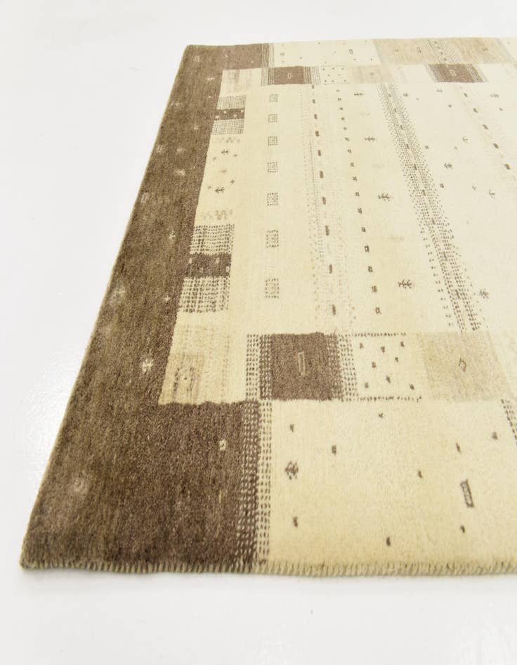 Detail image of  4' x 6'  Hand Knotted Kashkuli Gabbeh Wool Rug