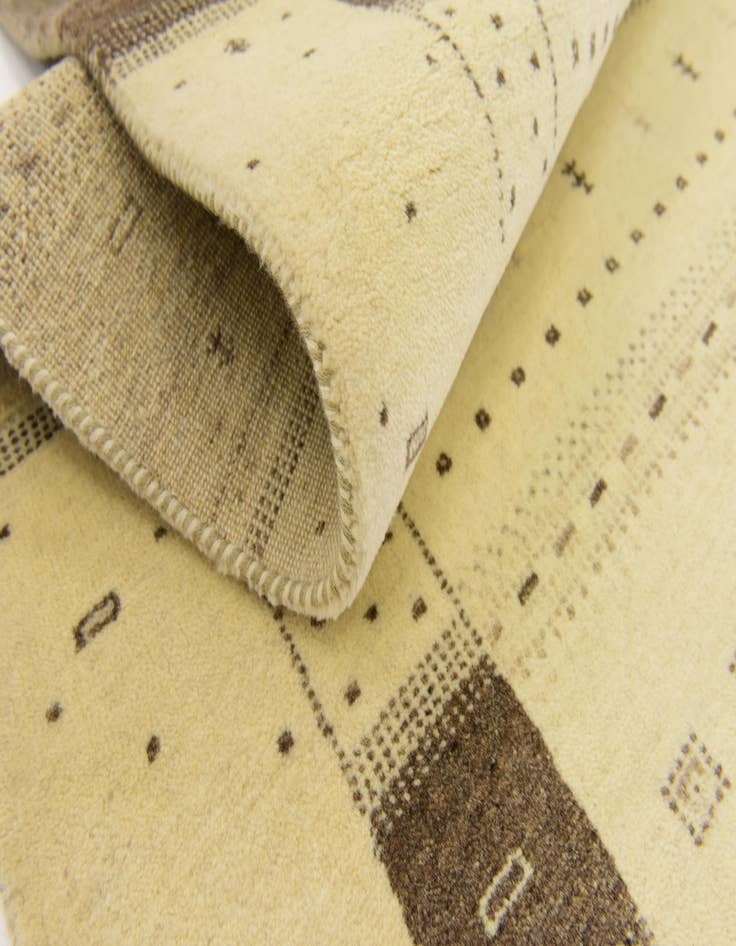 Detail image of  4' x 6'  Hand Knotted Kashkuli Gabbeh Wool Rug