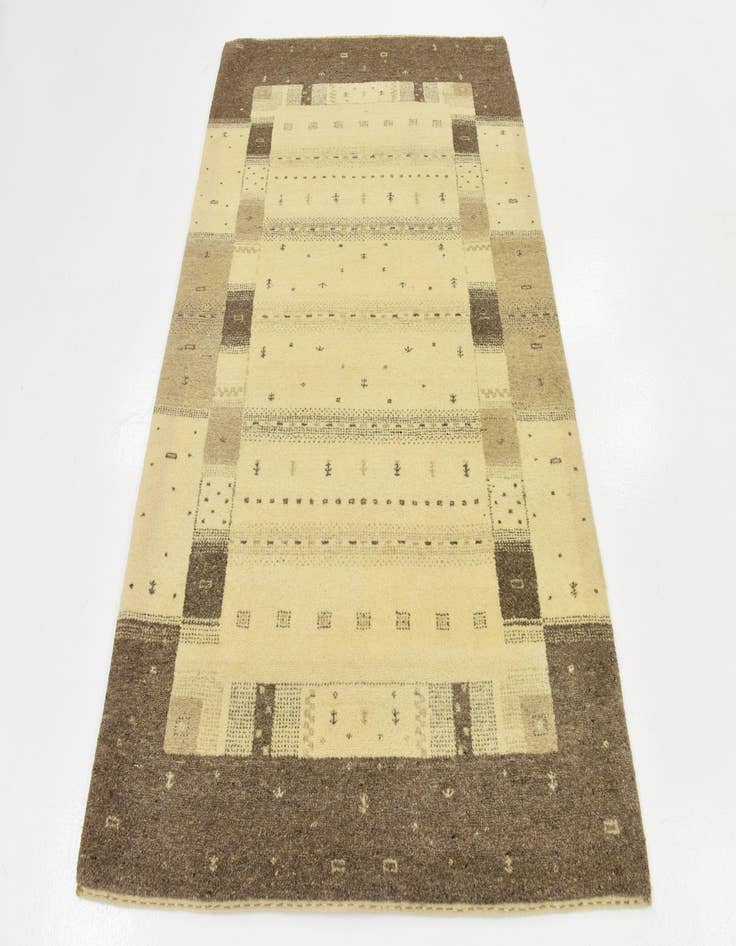 Detail image of  4' x 6'  Hand Knotted Kashkuli Gabbeh Wool Rug