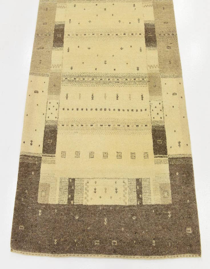 Detail image of  4' x 6'  Hand Knotted Kashkuli Gabbeh Wool Rug