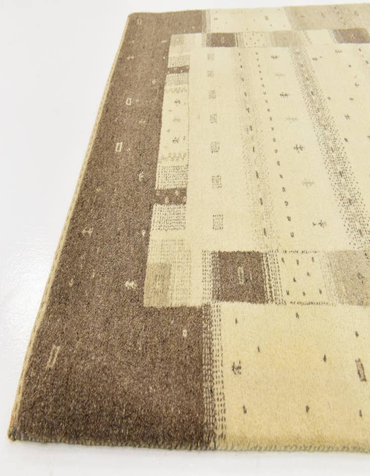 Detail image of  4' x 6'  Hand Knotted Kashkuli Gabbeh Wool Rug