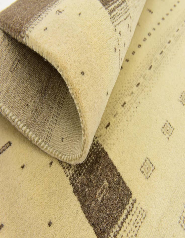 Detail image of  4' x 6'  Hand Knotted Kashkuli Gabbeh Wool Rug