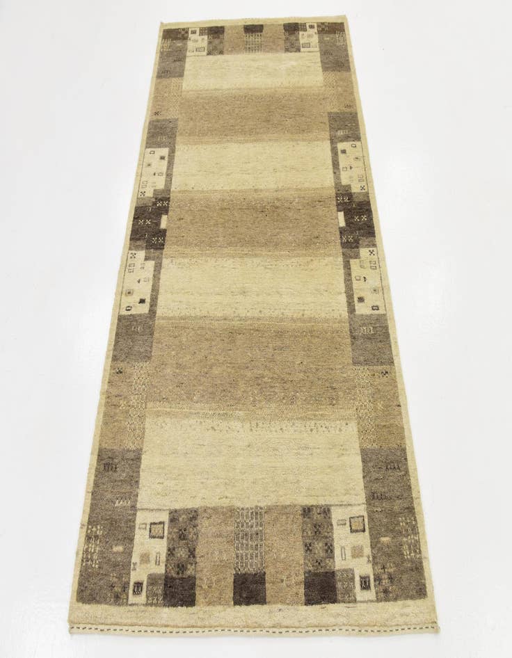 Detail image of  4' x 6'  Hand Knotted Kashkuli Gabbeh Wool Rug