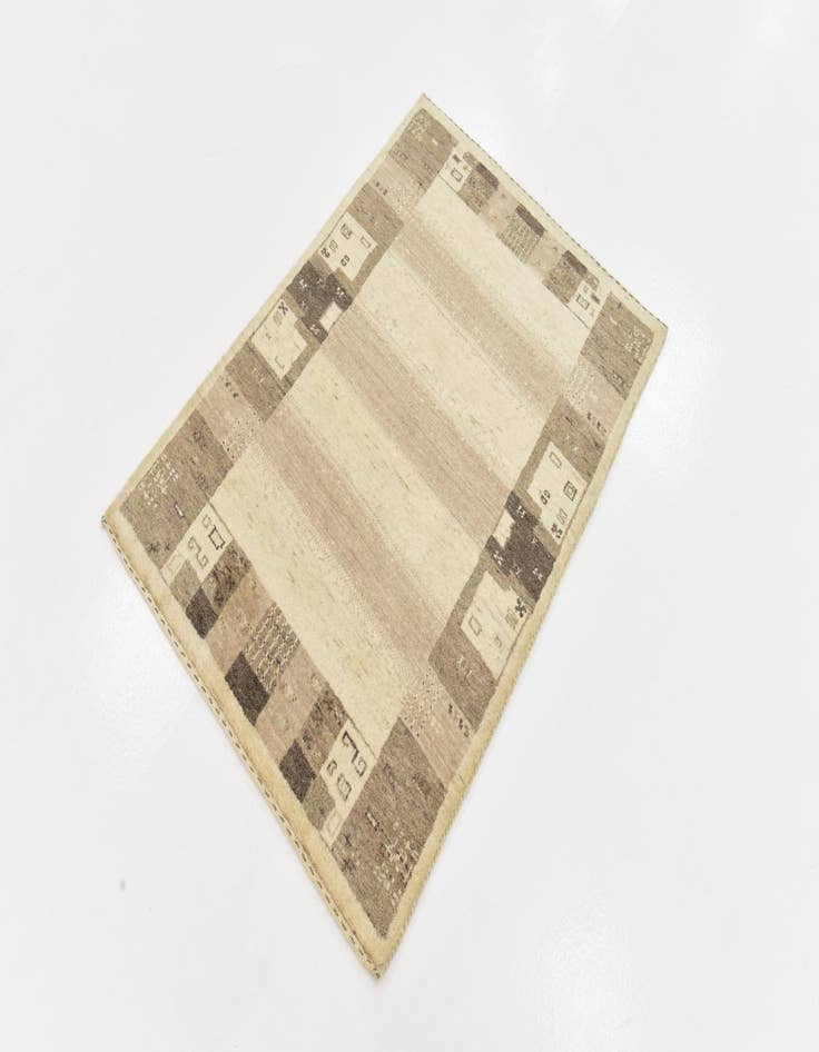 Detail image of  3' x 4' 2  Hand Knotted Kashkuli Gabbeh Wool Rug