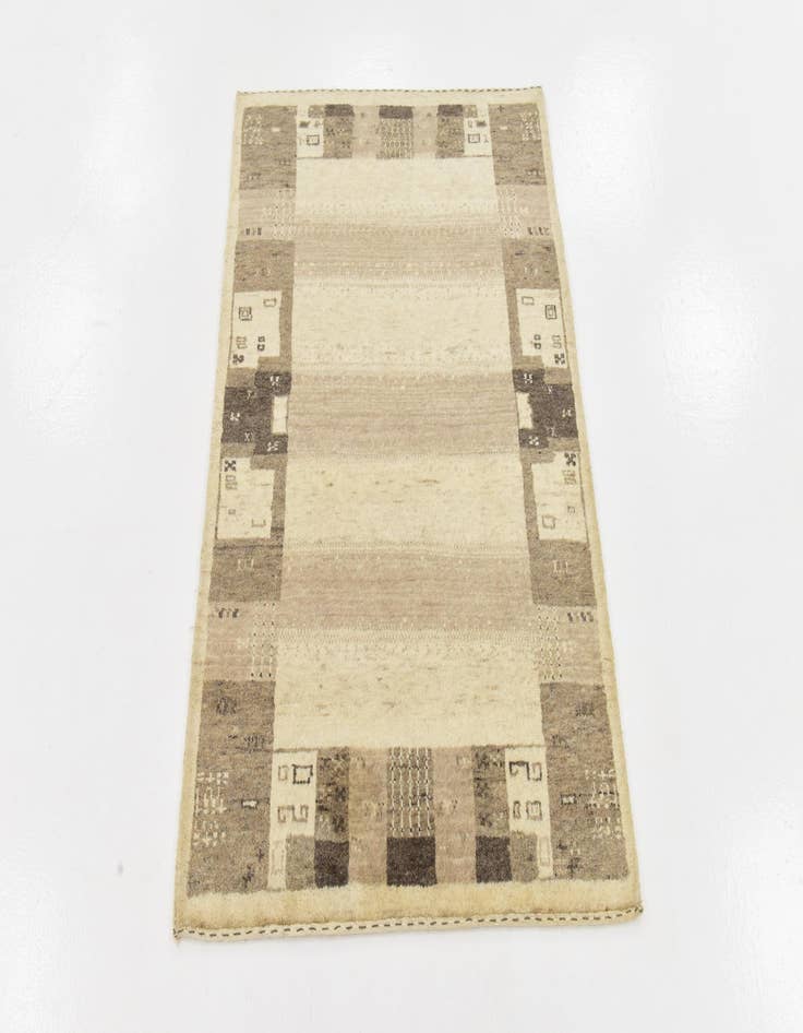 Detail image of  3' x 4' 2  Hand Knotted Kashkuli Gabbeh Wool Rug