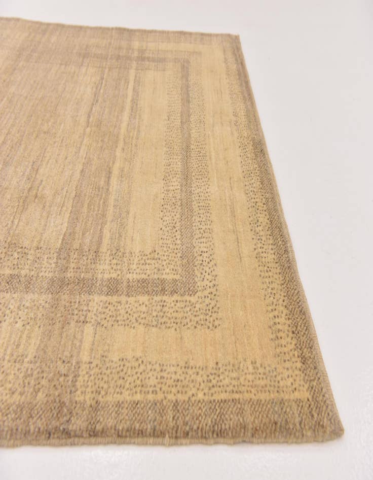 Detail image of  4' 3 x 5' 9  Hand Knotted Kashkuli Gabbeh Oriental Wool Rug