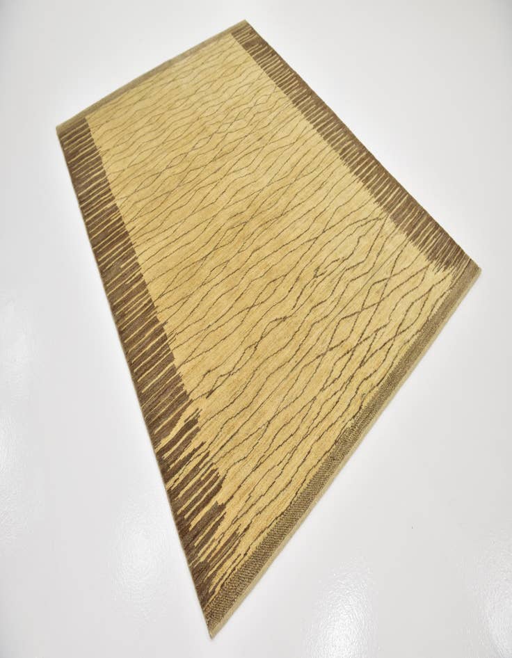 Detail image of  5' 8 x 7' 8  Hand Knotted Kashkuli Gabbeh Wool Rug