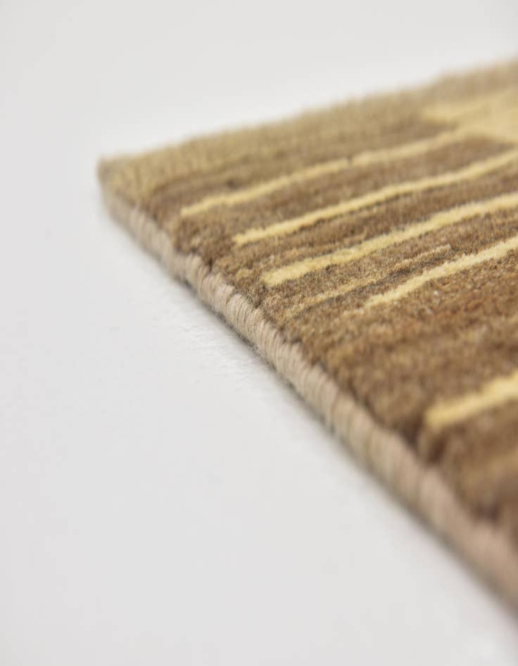 Detail image of  5' 8 x 7' 8  Hand Knotted Kashkuli Gabbeh Wool Rug