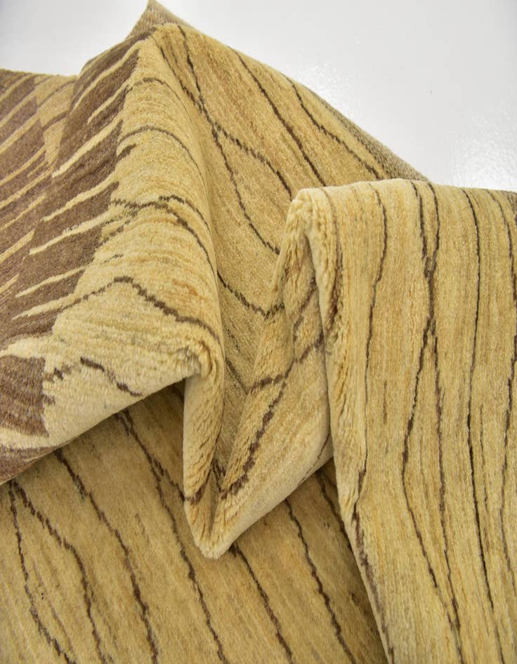 Detail image of  5' 8 x 7' 8  Hand Knotted Kashkuli Gabbeh Wool Rug