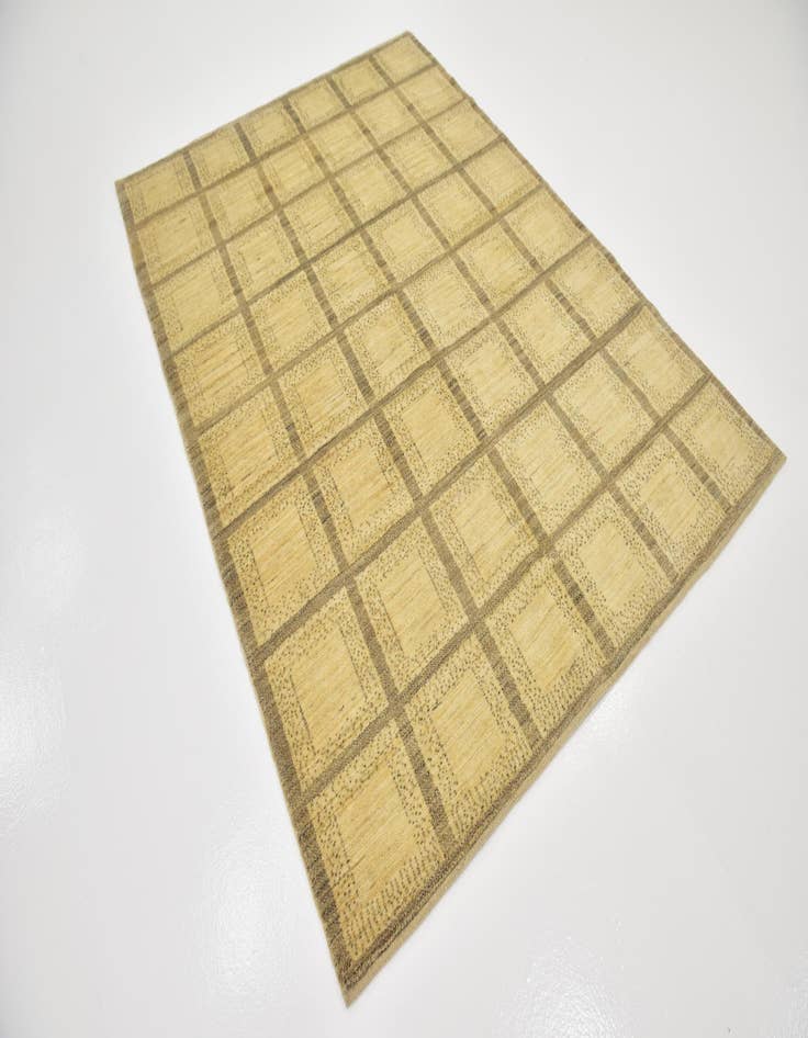 Detail image of  5' 9 x 8'  Hand Knotted Kashkuli Gabbeh Wool Rug