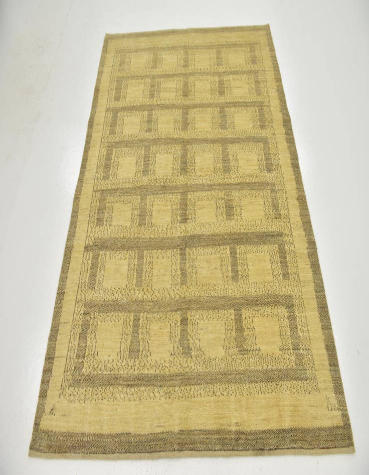 Detail image of  5' 2 x 6' 4  Hand Knotted Kashkuli Gabbeh Wool Rug