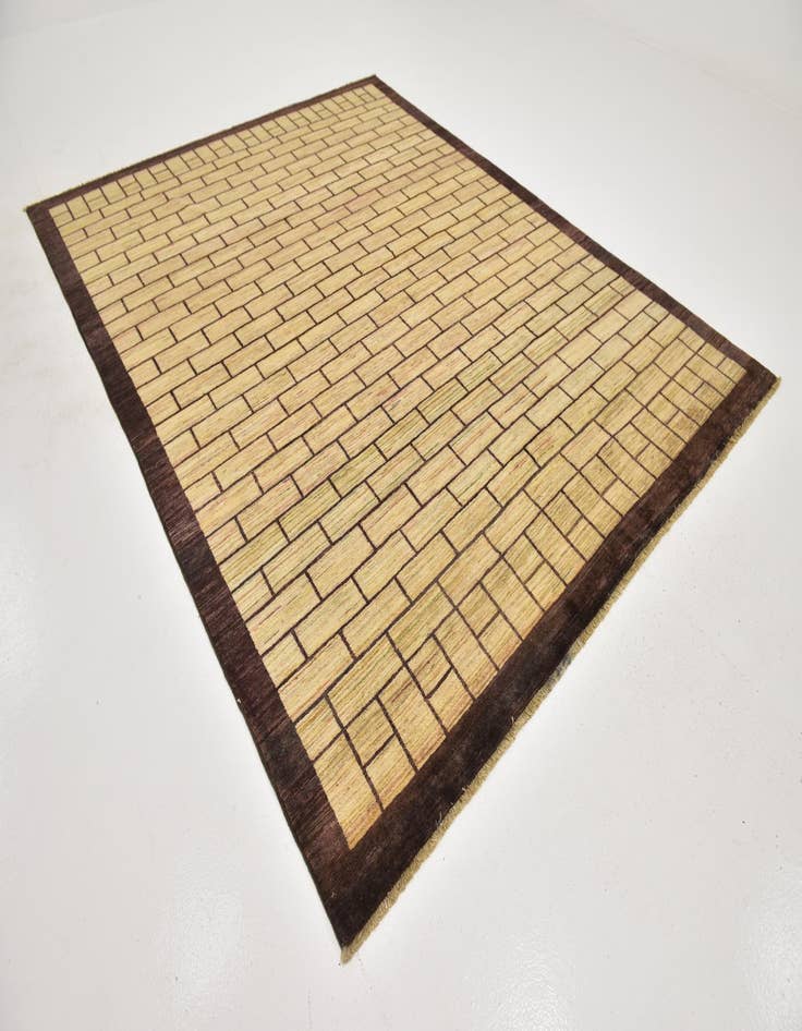 Detail image of  8' x 10' 3  Hand Knotted Kashkuli Gabbeh Wool Rug