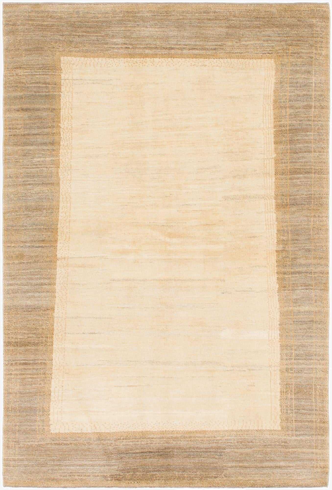  5' 6 x 8' 2  Hand Knotted Kashkuli Gabbeh Wool Rug