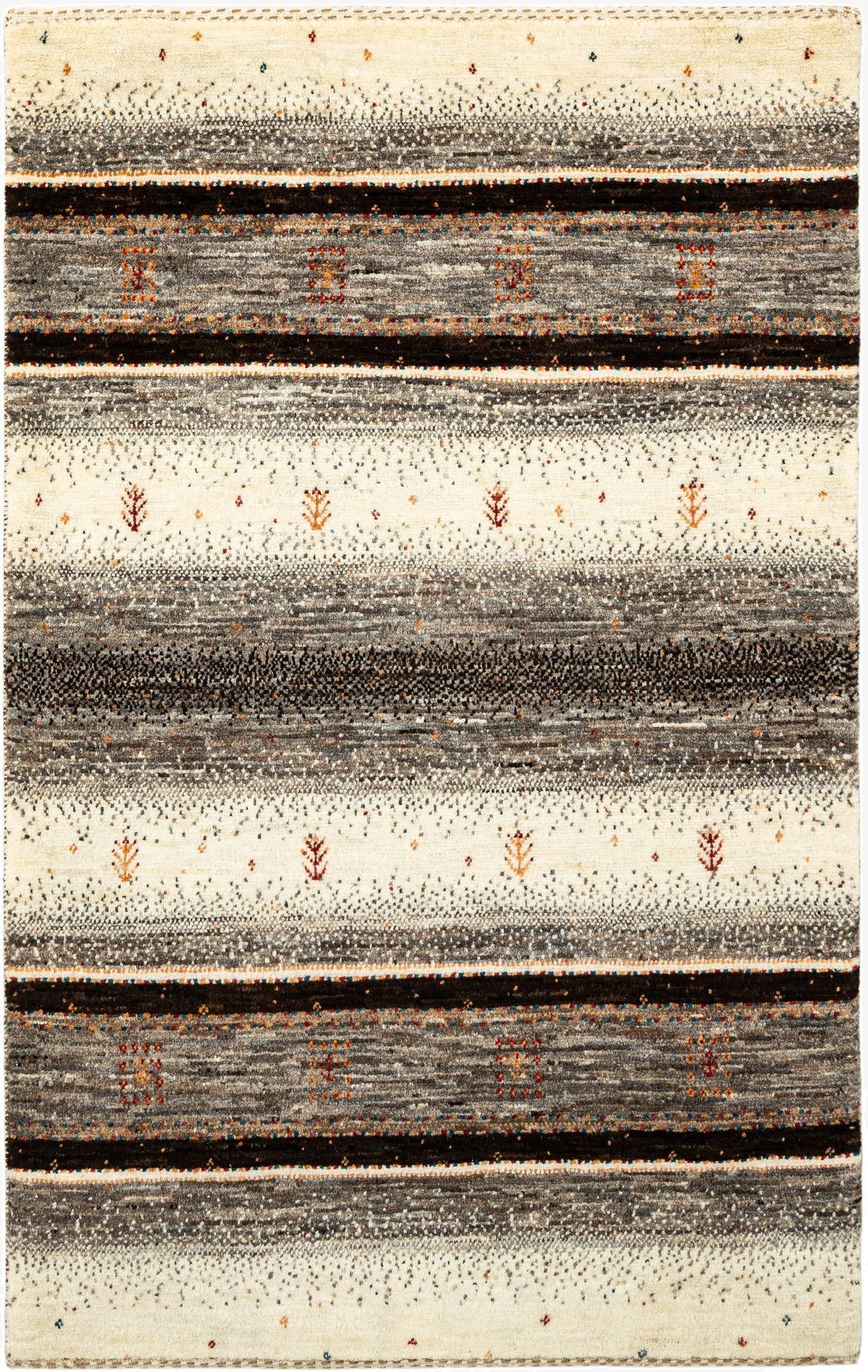  2' 8 x 4' 2  Hand Knotted Kashkuli Rug