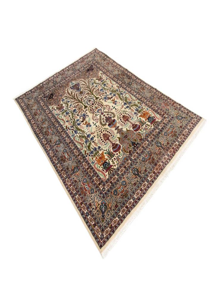 Detail image of  8' 2 x 11' 3  Hand Knotted Kashmar Persian Wool Rug