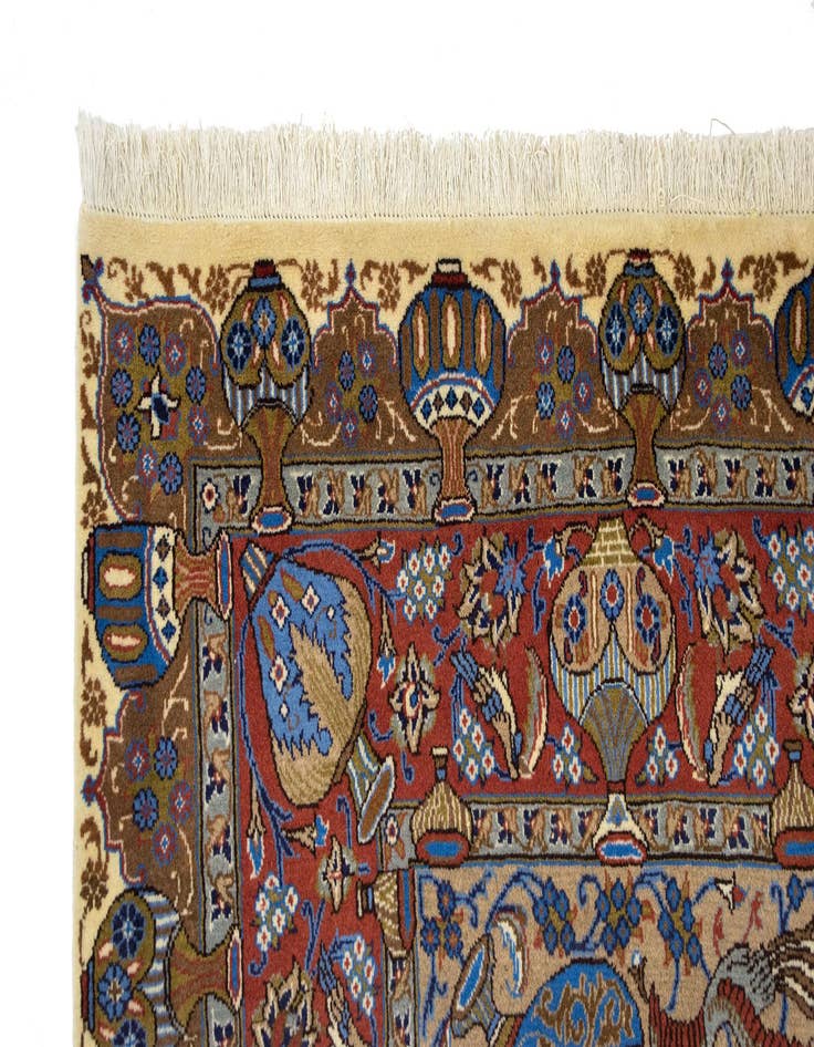 Detail image of  8' 2 x 11' 9  Hand Knotted Kashmar Persian Wool Rug