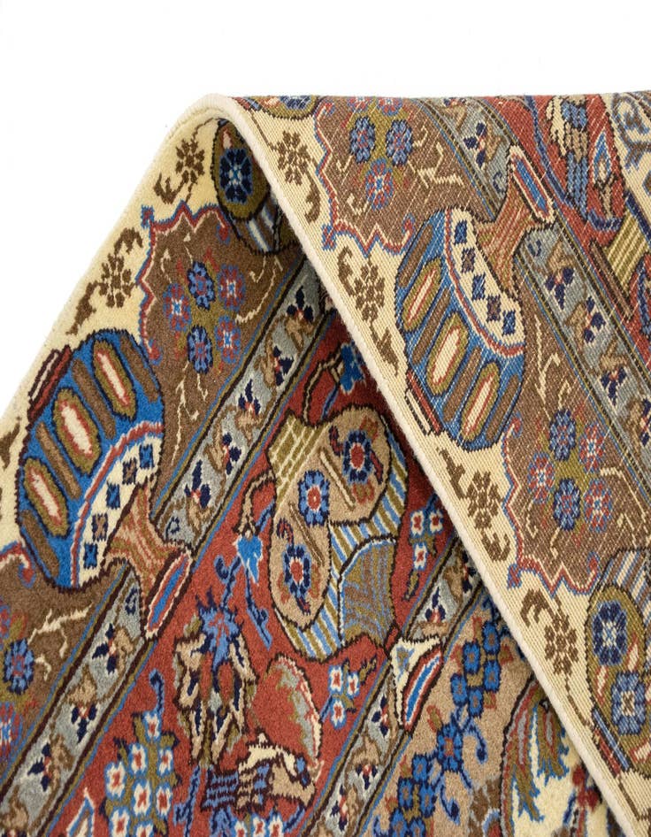 Detail image of  8' 2 x 11' 9  Hand Knotted Kashmar Persian Wool Rug