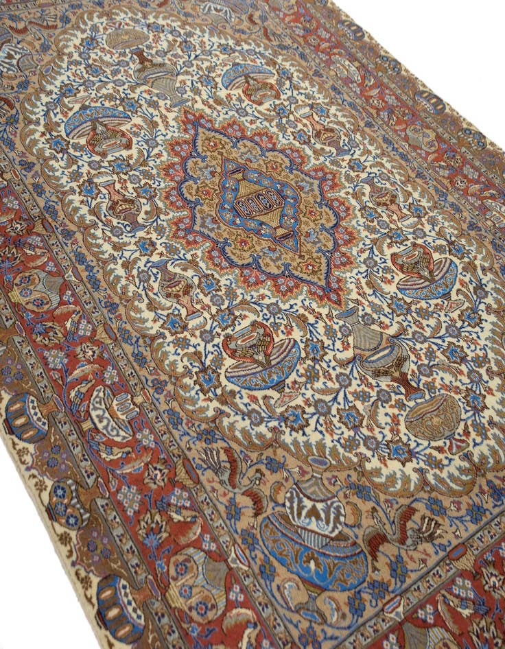 Detail image of  8' 2 x 11' 9  Hand Knotted Kashmar Persian Wool Rug