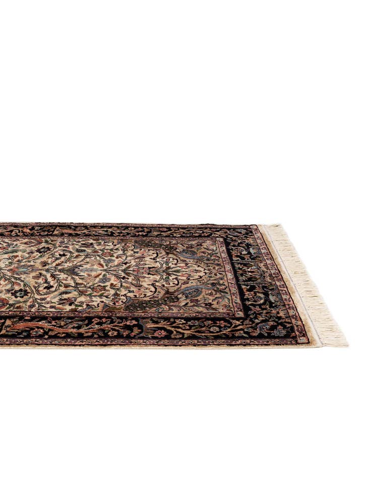 Detail image of  3' 1 x 5' 1  Hand Knotted Kashmir Oriental Rug