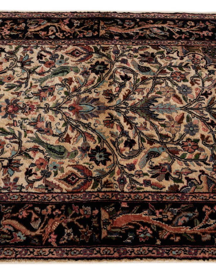 Detail image of  3' 1 x 5' 1  Hand Knotted Kashmir Oriental Rug
