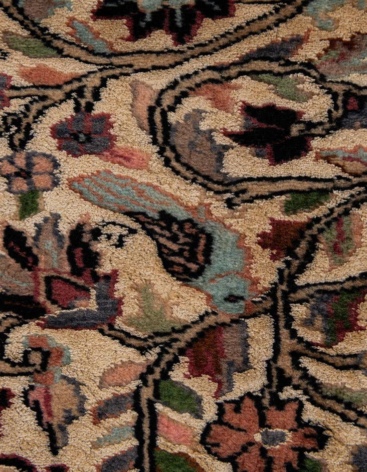 Detail image of  3' 1 x 5' 1  Hand Knotted Kashmir Oriental Rug