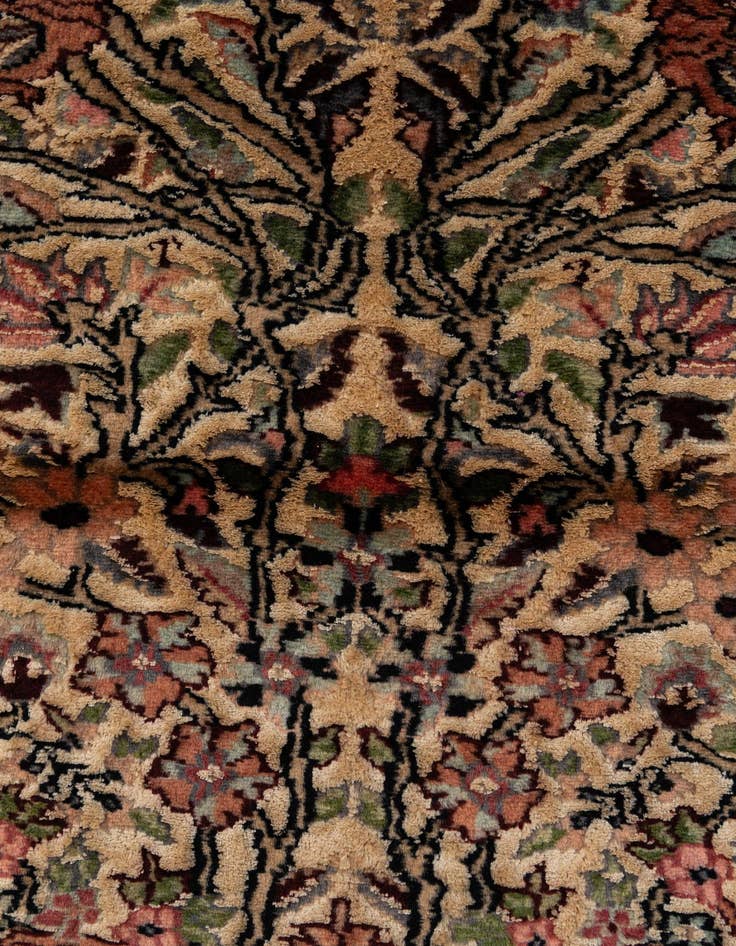 Detail image of  3' 2 x 5' 3  Hand Knotted Kashmir Oriental Rug