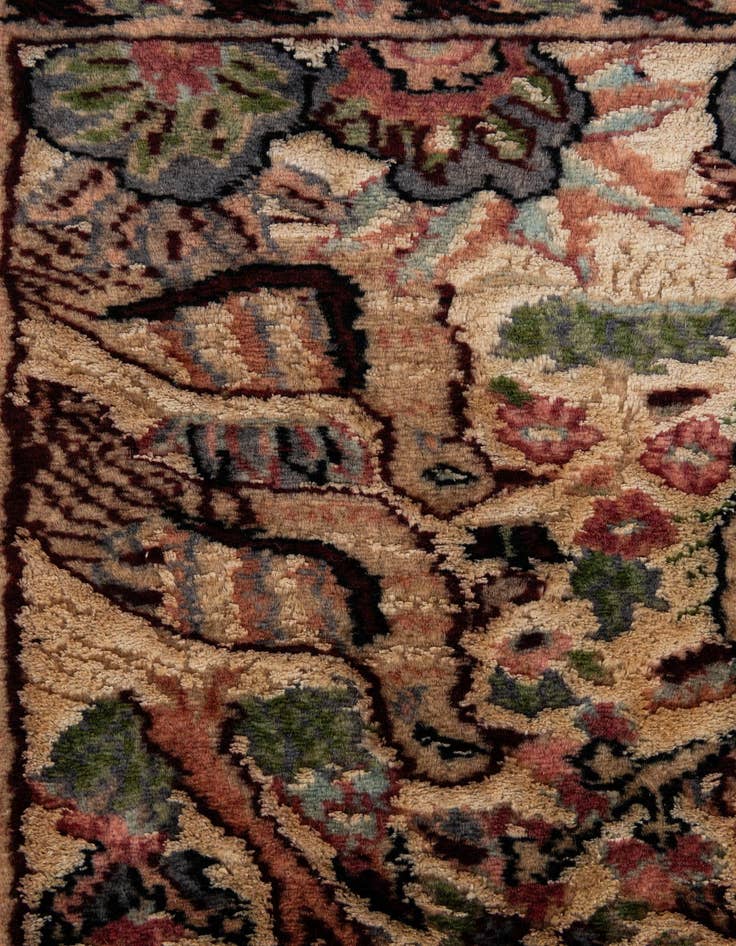 Detail image of  3' 2 x 5' 3  Hand Knotted Kashmir Oriental Rug