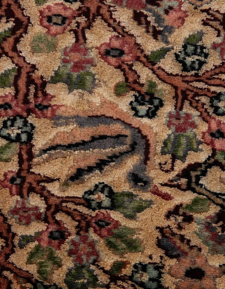 Detail image of  3' 2 x 5' 3  Hand Knotted Kashmir Oriental Rug