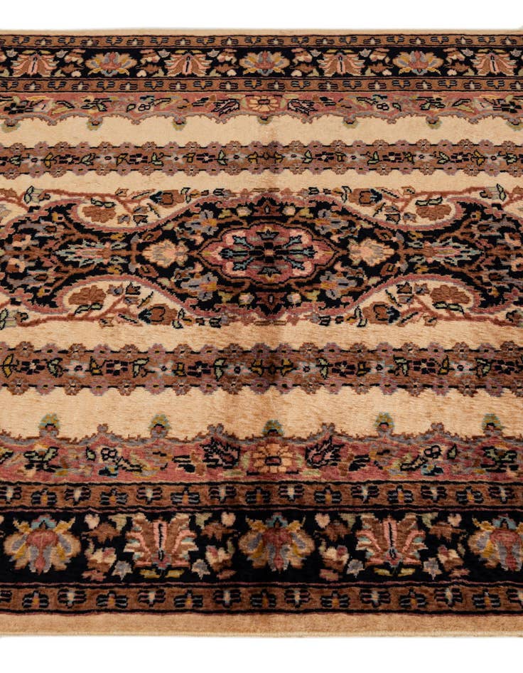 Detail image of  3' 3 x 5'  Hand Knotted Kashmir Oriental Wool Rug