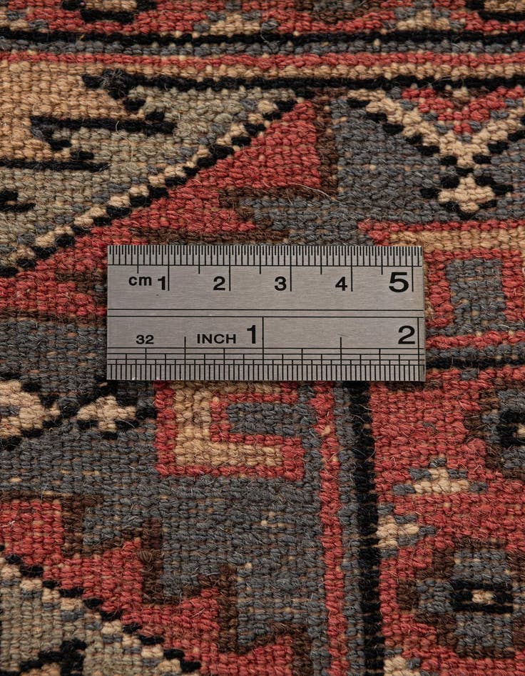 Detail image of  4' 2 x 6' 2  Hand Knotted Kazak Oriental Wool Rug