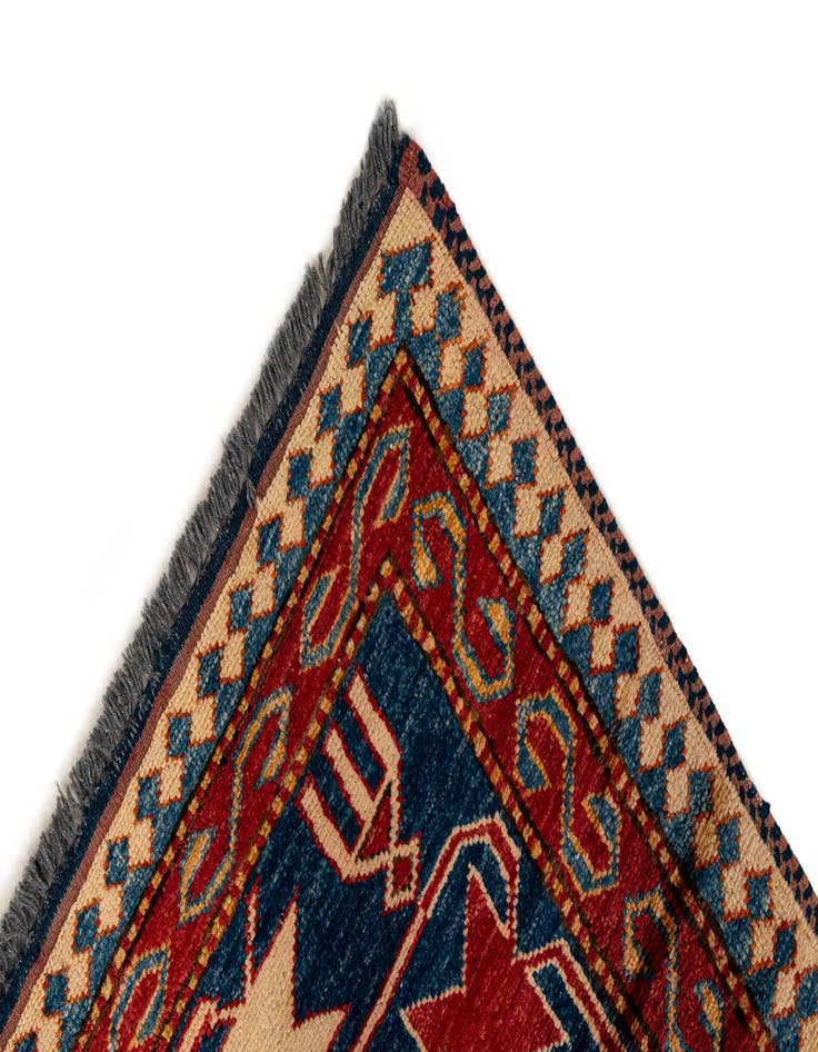 Detail image of  5' 10 x 8' 6  Hand Knotted Kazak Wool Rug