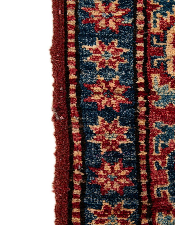 Detail image of  4' 1 x 6' 6  Hand Knotted Kazak Wool Rug