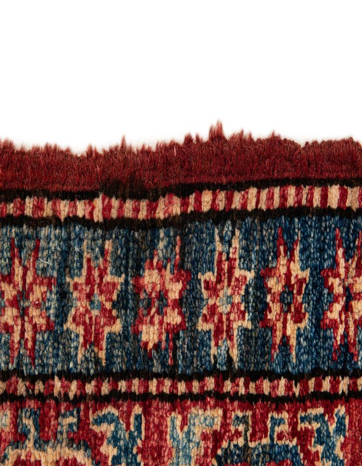 Detail image of  4' 1 x 6' 6  Hand Knotted Kazak Wool Rug