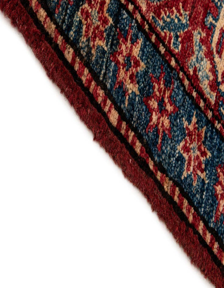 Detail image of  4' 1 x 6' 6  Hand Knotted Kazak Wool Rug