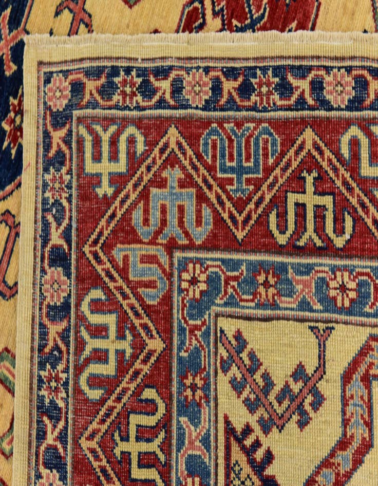 Detail image of  4' 9 x 6' 7  Hand Knotted Kazak Rug