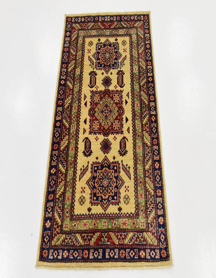 Detail image of  2' 9 x 4'  Hand Knotted Kazak Rug