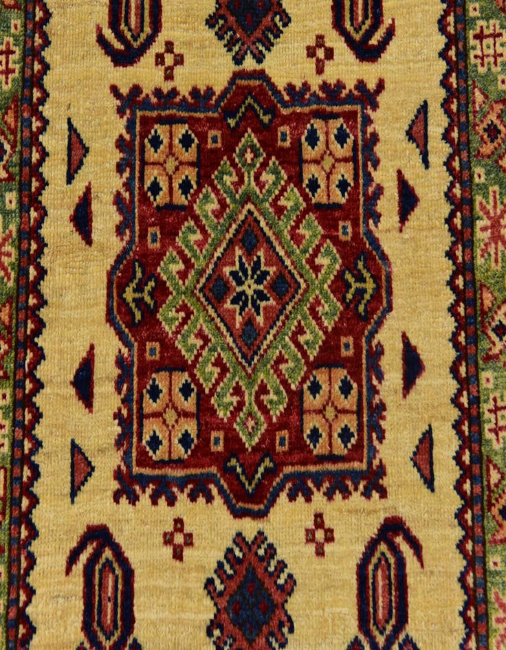 Detail image of  2' 9 x 4'  Hand Knotted Kazak Rug