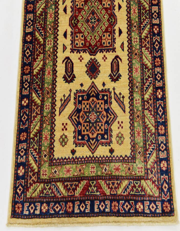 Detail image of  2' 9 x 4'  Hand Knotted Kazak Rug