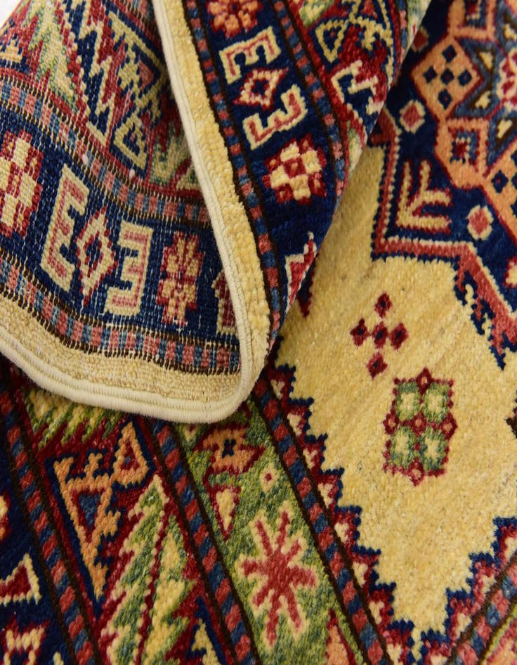 Detail image of  2' 9 x 4'  Hand Knotted Kazak Rug