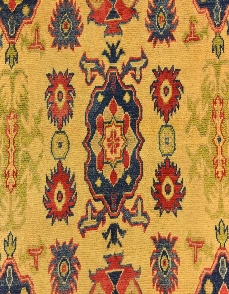 Detail image of  5' 2 x 7'  Hand Knotted Kazak Rug