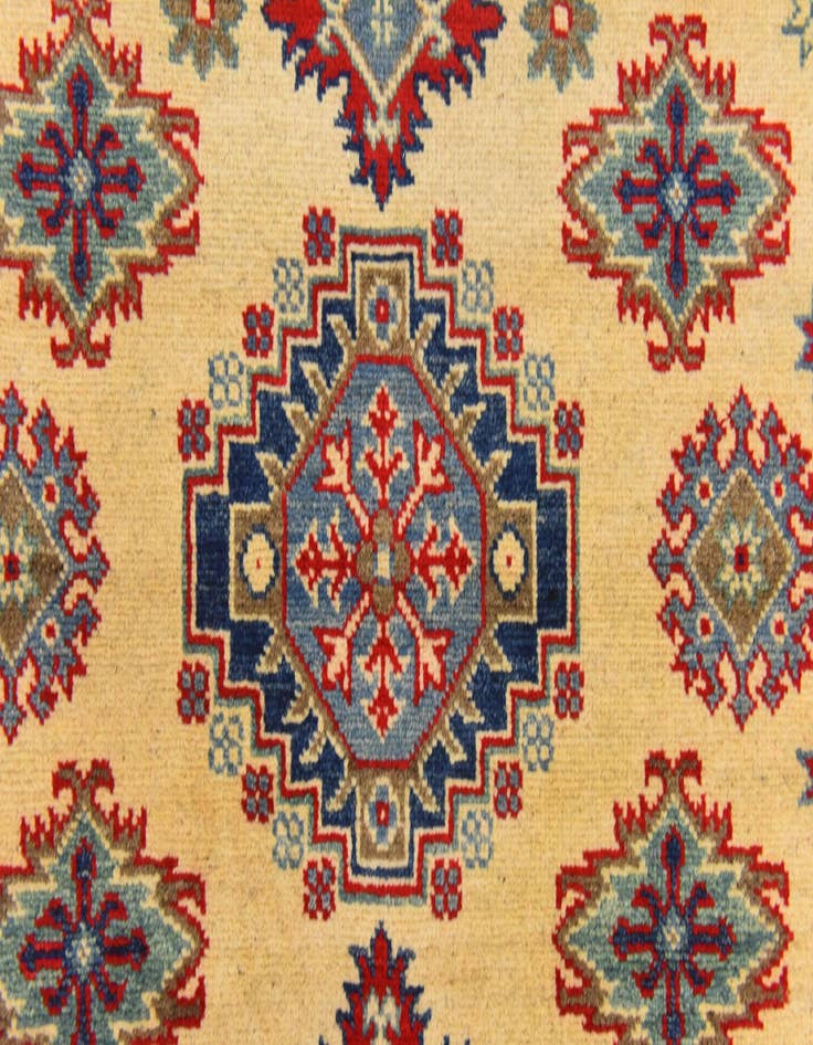 Detail image of  4' 2 x 6'  Hand Knotted Kazak Rug