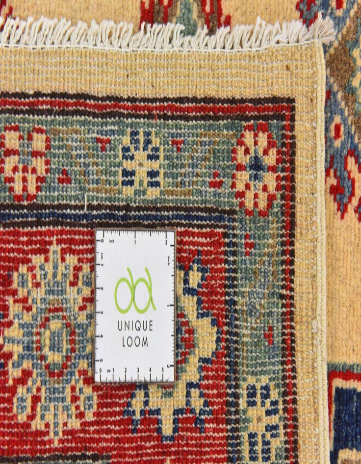 Detail image of  4' 2 x 6'  Hand Knotted Kazak Rug