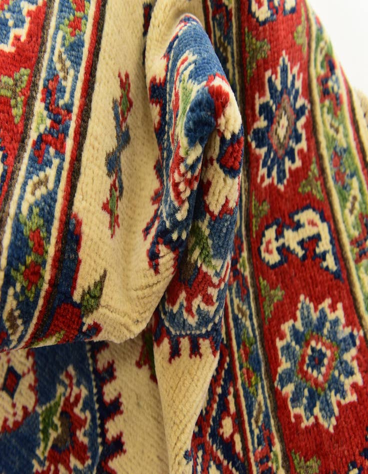 Detail image of  2' 10 x 4' 2  Hand Knotted Kazak Rug