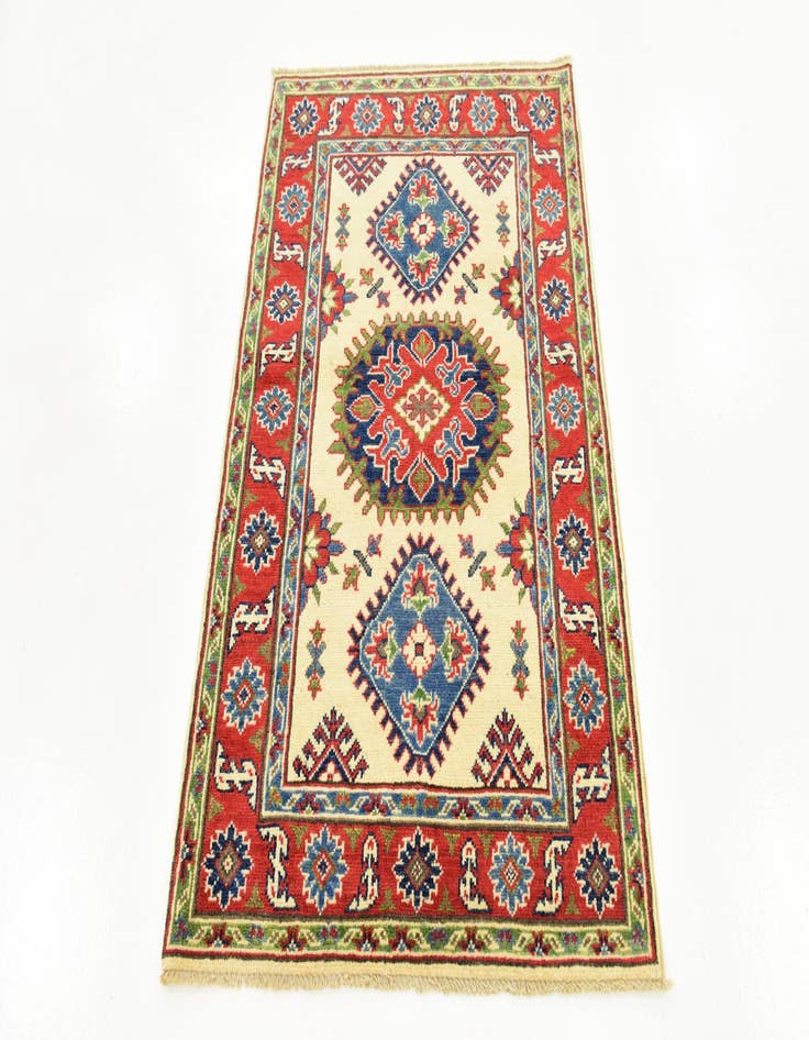 Detail image of  2' 10 x 4' 2  Hand Knotted Kazak Rug